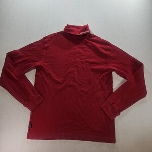 Polo Sport Turtleneck Large Red Y2K Cotton